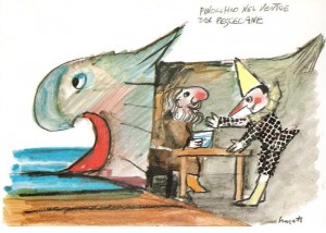 Pinocchio nel ventre del pescecane